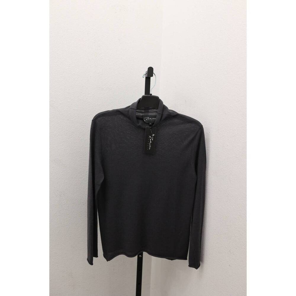 NEW ZOE COUTURE turtleneck top in charcoal